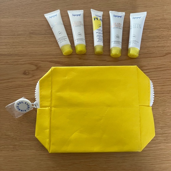 Supergoop! 6 piece Skin Set - Yellow NEW - Picture 2 of 5
